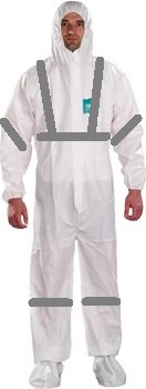 Ansell AlphaTec® 2000 Series Fine Particle/Clean Room Chemical Suit w/Hood & Hi-Viz Tape  WH20-B-92-113