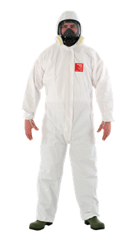 Ansell AlphaTec® 2500 Series Heavy Duty Pathogen/Bloodborne Chemical Suit w/Hood & Socks  WH25-W-92-122