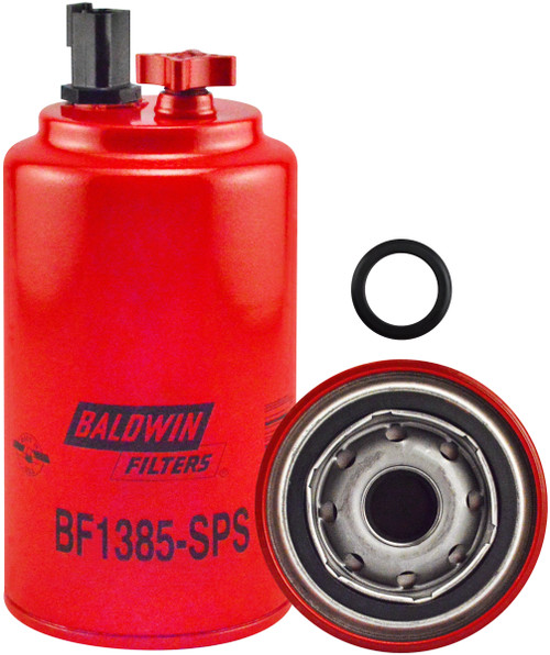 Fuel/Water Separator Spin-on with Drain, Sensor Port and Reusable Sensor  BF1385-SPS