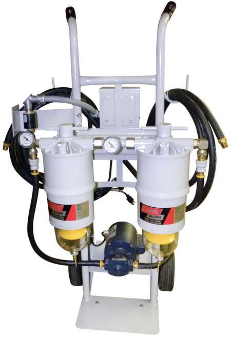 Two DAHL 300 units mounted on dolly (series flow arrangement).  300-DHRAS5