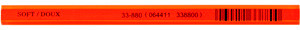 12mm Soft Flourescent Orange Carpenter Pencil  33880