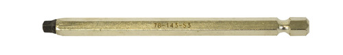 Robertson Power Bit #3 x 4" Plain Finish  78143