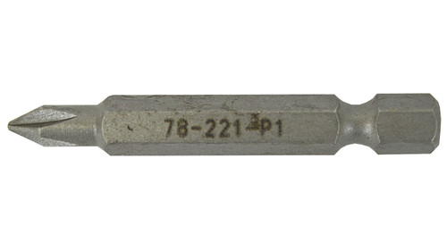 Phillips Power Bit #1 x 2" Plain Finish  78221
