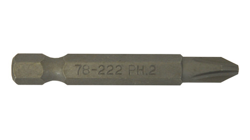 Phillips Power Bit #2 x 2" Plain Finish  78222