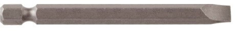 Slotted Power Bit 1/4 x 3" Plain Finish  78332