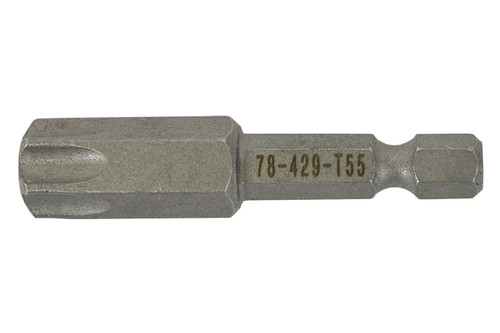 Torx® Power Bit T55 x 2" Plain Finish  78429