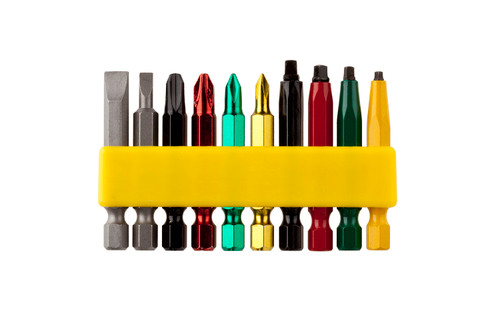 10 Pc. Assorted Robertson/Phillips/Slotted Power Bit Set @ 2"  711201