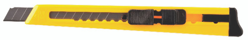 3/8" Plastic Cutter w/Thumb Lock Yellow  2550008