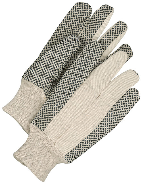 Cotton Canvas Knitwrist PVC Dot Palm  10-1-307