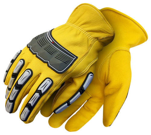 Grain Goatskin Driver Backhand Impact Keystone Thumb Tan  20-1-10695