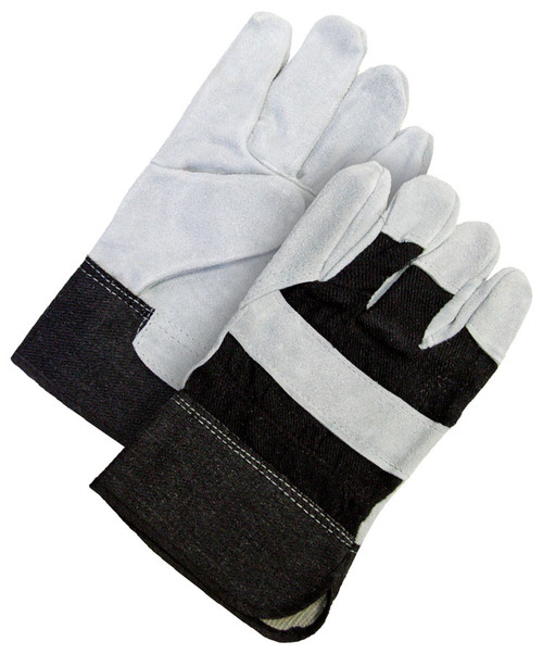 Split Cowhide Canvasback Fitter Fleece Lined Black  30-1-1008B