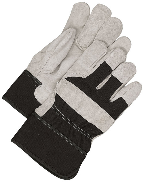 Brushed Grain Pigskin Canvasback Fitter Fleece Lined Black  40-1-8500B