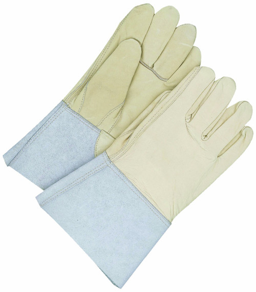 Grain Cowhide Utility Weld Glove w/ 5" Split Cowhide Gaunlet  60-1-1274