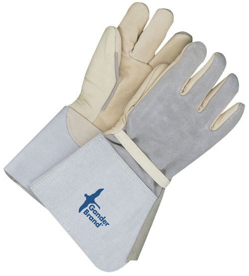 Winter Grain Cowhide Weld Glove Heather Lined w/5" Split Cowhide Gauntlet  64-9-1268
