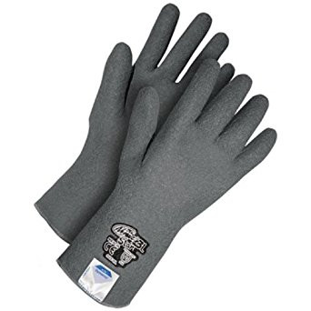 Ninja® Star Full Crinkle Latex Coated Dyneema® Knit 11" Gauntlet Cut-Rez Grey  99-1-9750