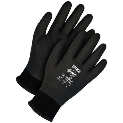 Winter Ninja® Ice HPT® Dipped Terry Lined Nylon Knit Glove Black  99-9-269