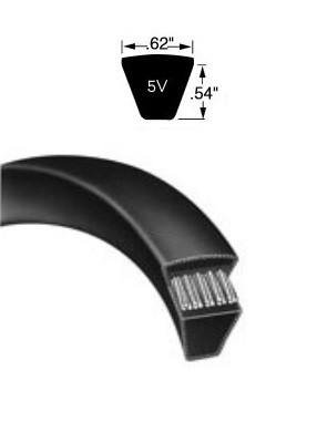 5/8" Deep Wedge V-Belt 5V1630