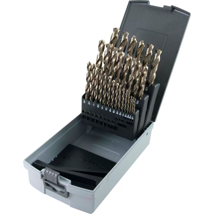 115Pc. 1/16 - 1/2" TiN Coated HSS Jobber Drill Bit Set   DR06055