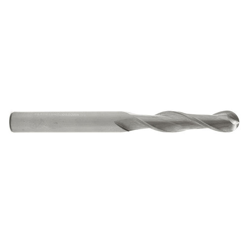 1" Solid Carbide 2 Flute Extra Long Ball Nose End Mill   SC32900