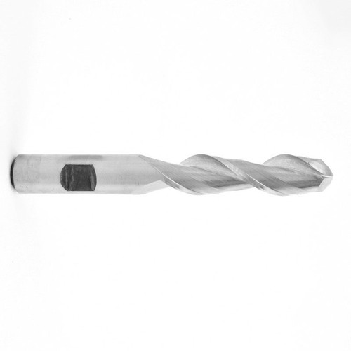 16mm TiN Coated Cobalt 2 Flute Ball Nose End Mill   MC59616T