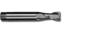 1-1/4" TiNC Coated HSS 2 Flute Long Threaded Shank End Mill   MC06116C