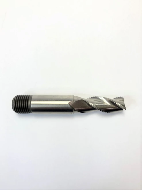 5/8" TiNC Coated Cobalt 3 Flute Threaded Shank End Mill   MC18040C