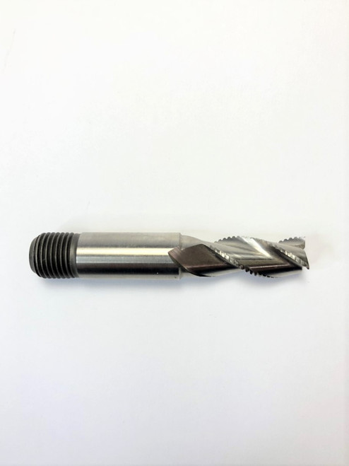 8mm TiNC Coated Cobalt 3 Flute Threaded Shank End Mill   MC18580C