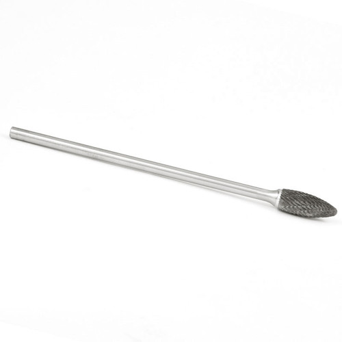 1/2" SH-Type Single Cut Flame Long Shank Carbide Burr   SC91620