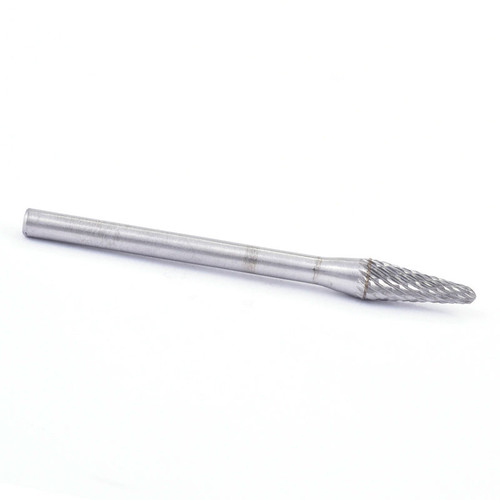 1/4" SL-Type Double Cut Taper Long Shank Carbide Burr   SC90621