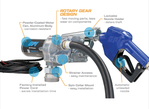15 GPM 12V M-150® Series Fuel Transfer Pump   110000-100