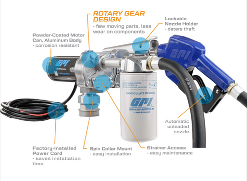 15 GPM 12V M-150® Series Fuel Transfer Pump   110612-03