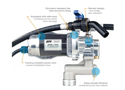 5 GPM 12V Heavy Duty Oil Transfer Pump   142100-04