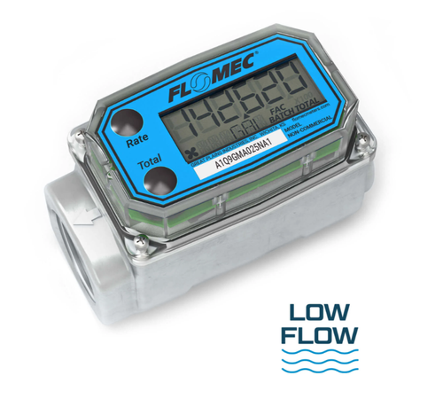 0.3 - 3 GPM Flomec® A1 Series Digital Paddlewheel Flow Meter   A1Q9GMA025NA1