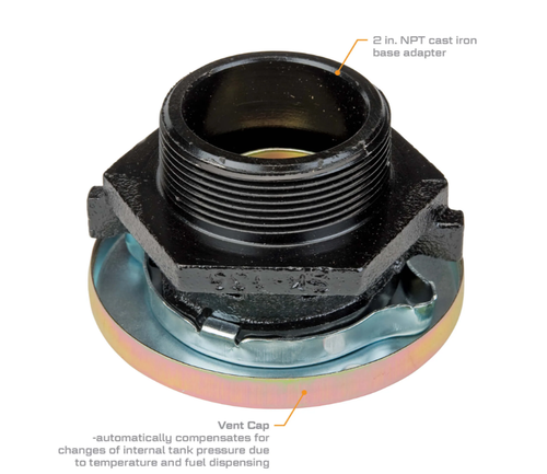 Fuel Storage Tank Pressure Vent Cap Assembly   906001-4