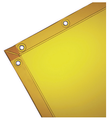 Wilson® Transparent Vinyl Welding Curtain - Gold - 6' x 6'   36296
