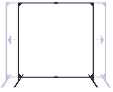 Wilson® Stur-D-Screen Adjustable Welding Safety Screen Frame - 6' x 6' ~ 6' x 8'  37198