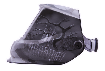 Jackson® "6 Feet Under" Variable Shade 3 ~ 10 Auto Darkening Welding Helmet - 370 Speed Dial® Headgear  47100