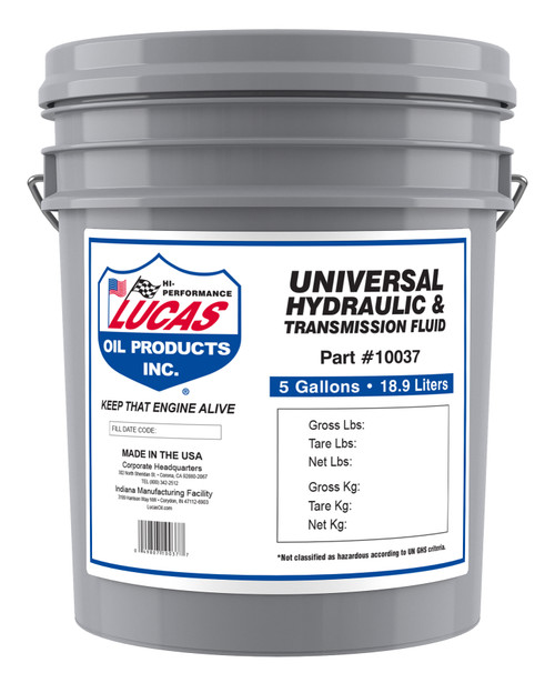 Universal Hydraulic & Transmission Fluid 18.9L Pail  10037