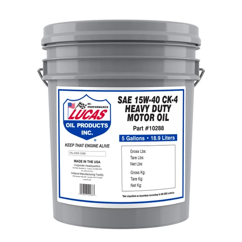 15W-40 Heavy Duty Motor Oil 18.9L Pail  10288
