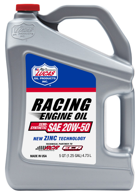 20W-50 Semi-Synthetic Racing Oil 4.73L Jug  10378
