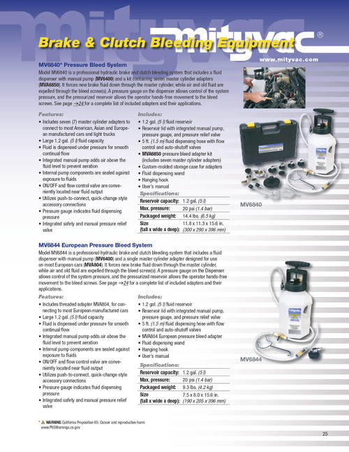 Pressure Bleed System   MV6840
