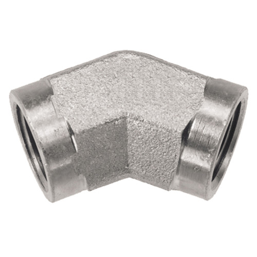 1/8 x 1/8" Steel Female NPT - Female NPT 45° Elbow  0848-02-02