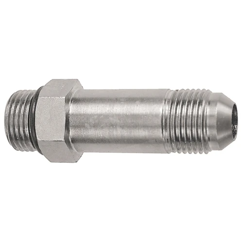 7/16"-20 x 1/4" Steel Male ORB - Male 37° JIC Extended Connector  1115L-04-04