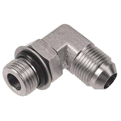 1-1/16"-12 x 1" Steel Male ORB - Male 37° JIC 90° Elbow  1195-12-16