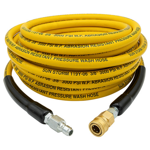 3/8 x 3/8" x 25' Sun Storm Pressure Wash Assembly w/ Quick Couplings   119Y-06CST25