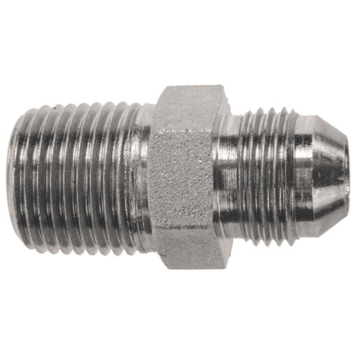 1 x 1" Stainless Steel Male NPT - Male 37° JIC Connector  1516SS-16-16
