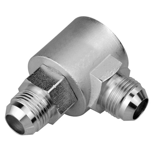 1 x 1" Steel Male 37° JIC - Male 37° JIC Live Swivel 90° Elbow  1595X-16-16