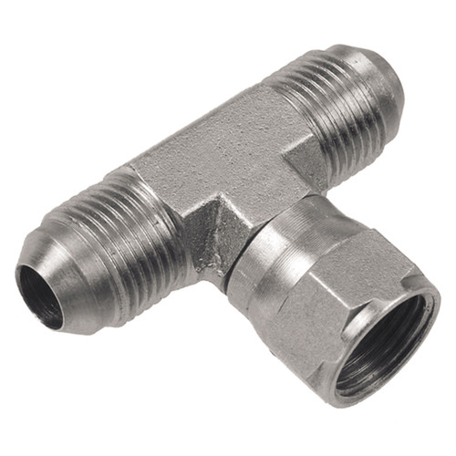 1/2 x 1/2 x 1/2" Steel Female 37° JIC - Male 37° JIC - Male 37° JIC Tee  15T505-08-08