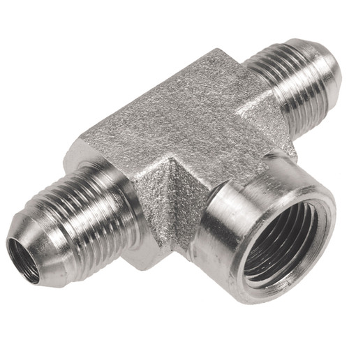 3/4 x 3/4 x 3/4" Steel Female NPT - Male 37° JIC - Male 37° JIC Tee  15T58-12-12