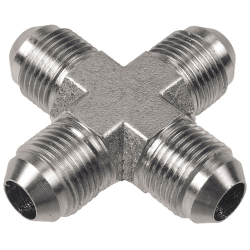 1-1/4" Steel Male 37° JIC Cross  15X55-20-20